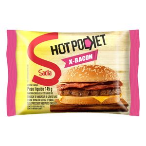 Sanduíche Congelado X-Bacon Sadia Hot Pocket Pacote 145g