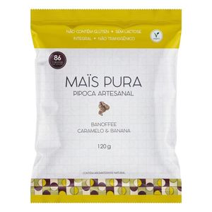 Pipoca Pronta Artesanal Maïs Pura Banoffe 120g