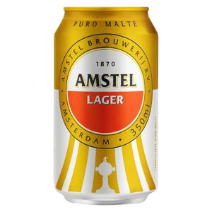 Cerveja Amstel Lager Puro Malte Lata 350ml