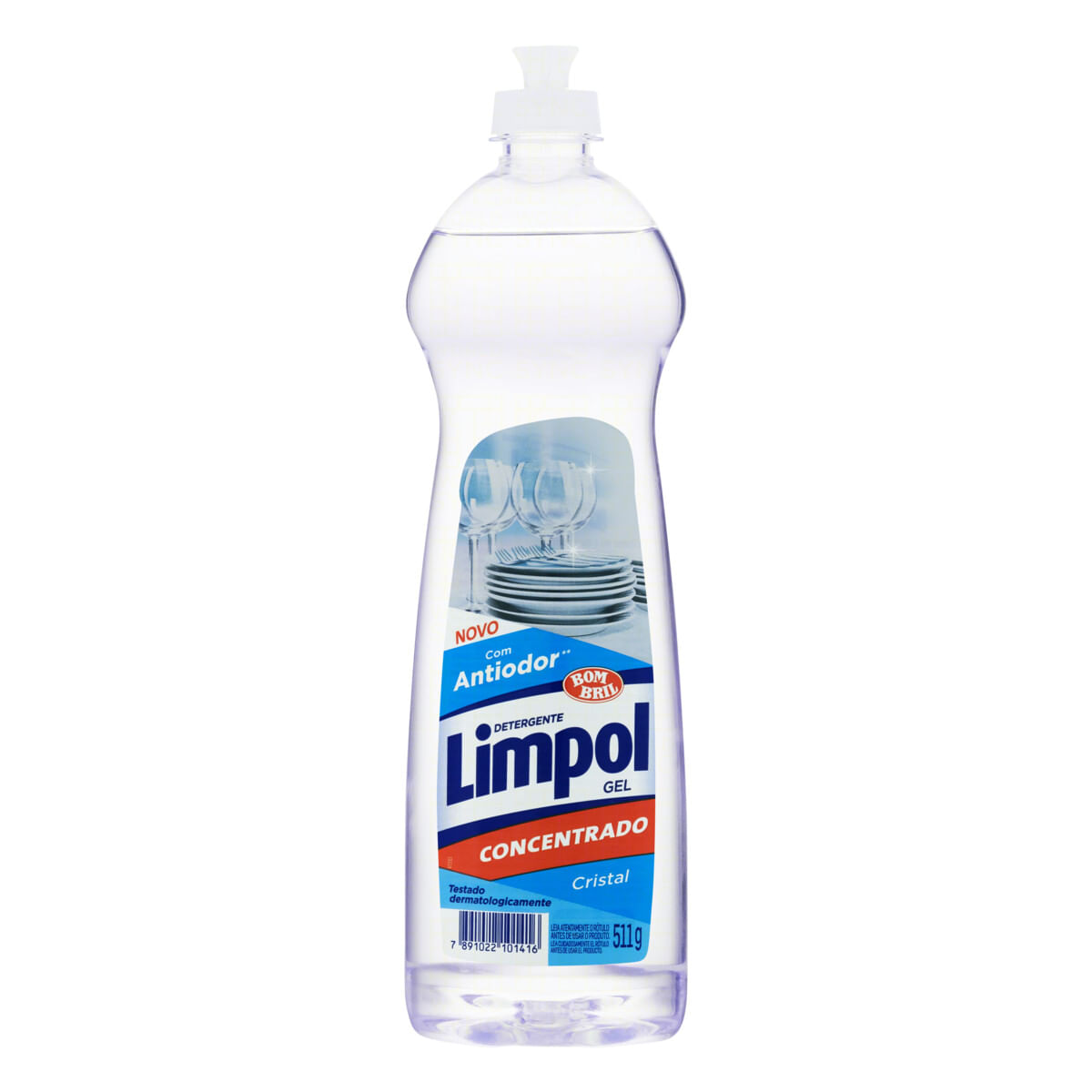 Detergente Gel Concentrado Cristal Limpol Squeeze 511g