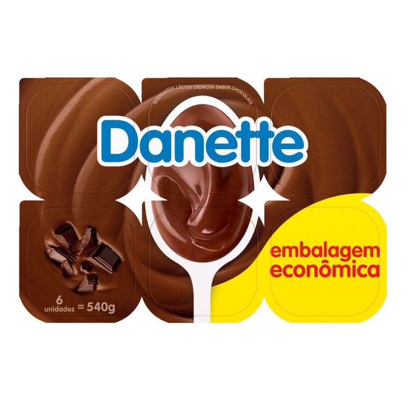 Sobremesa-Lactea-Chocolate-ao-Leite-Danette-Bandeja-6-Unidades-540g-Embalagem-Economica