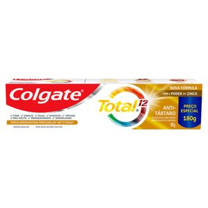 Creme Dental Antitártaro Colgate Total 12 Caixa 180g