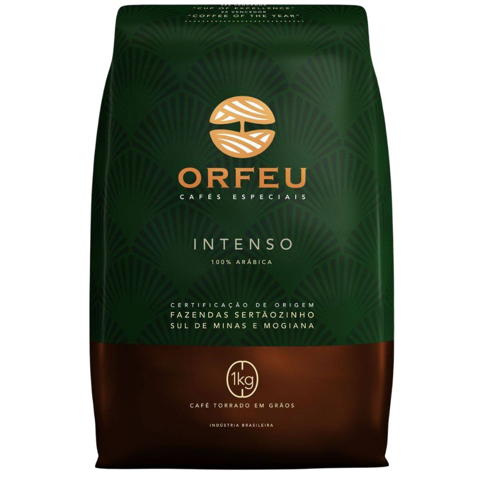 Café Orfeu Grãos Torrado Intenso 1kg