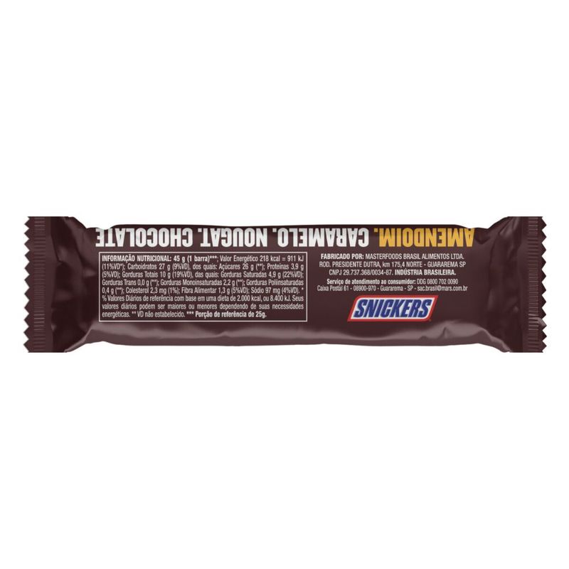 Snickers-Chocolate-Pacote-45g