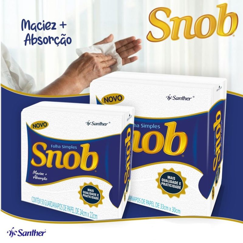 Guardanapo-de-Papel-Folha-Simples-Snob-24cm-x-22cm-Pacote-50-Unidades