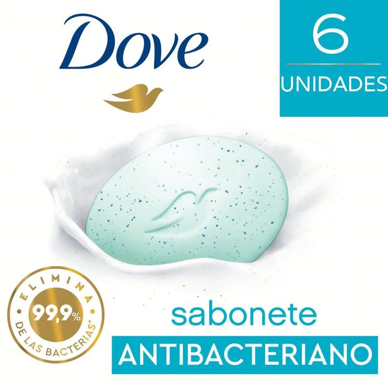 Sabonete-Barra-Antibacteriano-Dove-Cuida---Protege-Envoltorio-6-Unidades-90g-Cada-Leve-Mais-Pague-Menos