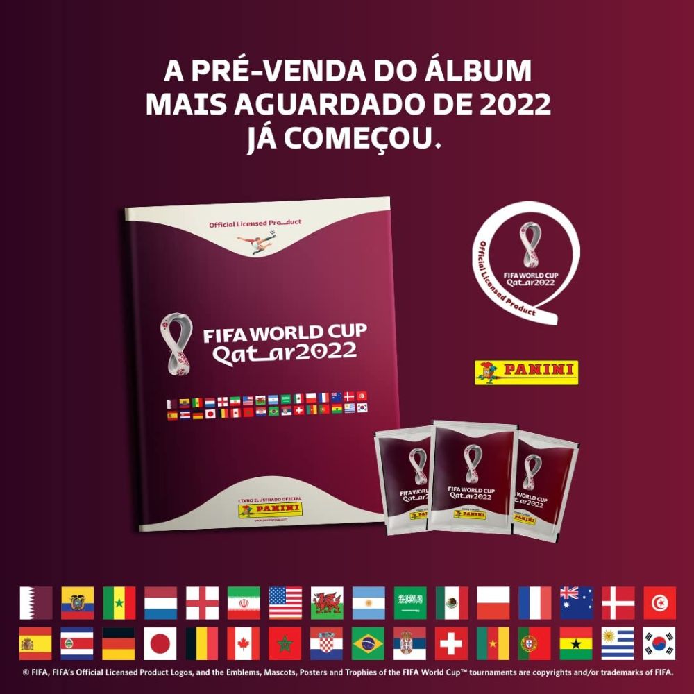 Álbum Copa Do Mundo Qatar 2022, Capa Dura
