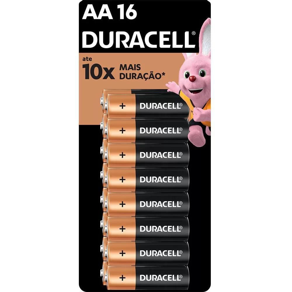 Pilha Duracell Alcalina AAA Palito 16 Unidades