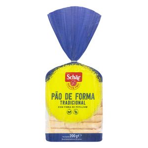 Pão de Forma Tradicional sem Glúten Schär Pacote 200g