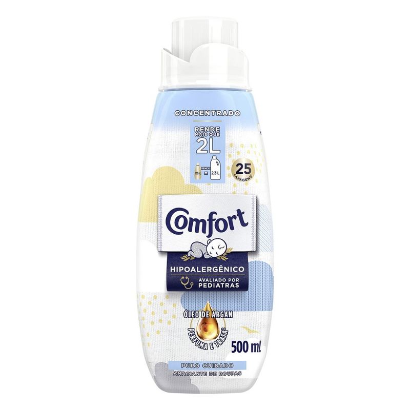 Amaciante De Roupa Concentrado Puro Cuidado Comfort Frasco 500ml 8772