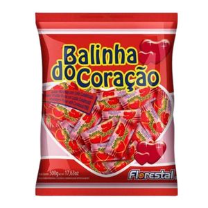 Balinha Coração Morango 108g