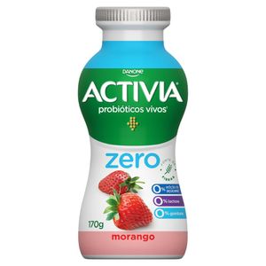 Leite Fermentado Activia Zero sabor Morango 170g