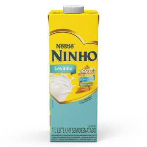 Leite UHT Semidesnatado Ninho Levinho Forti+ Caixa com Tampa 1L