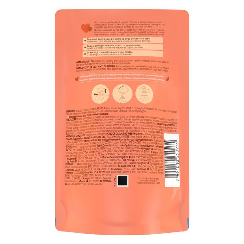 Sabonete-Liquido-de-Glicerina-da-Cabeca-aos-Pes-Johnson-s-Baby-Sache-380ml-Embalagem-Economica-Festval-7891010250935