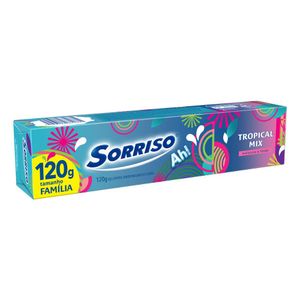 Gel Dental Tropical Mix Sorriso Caixa 120g Tamanho Família