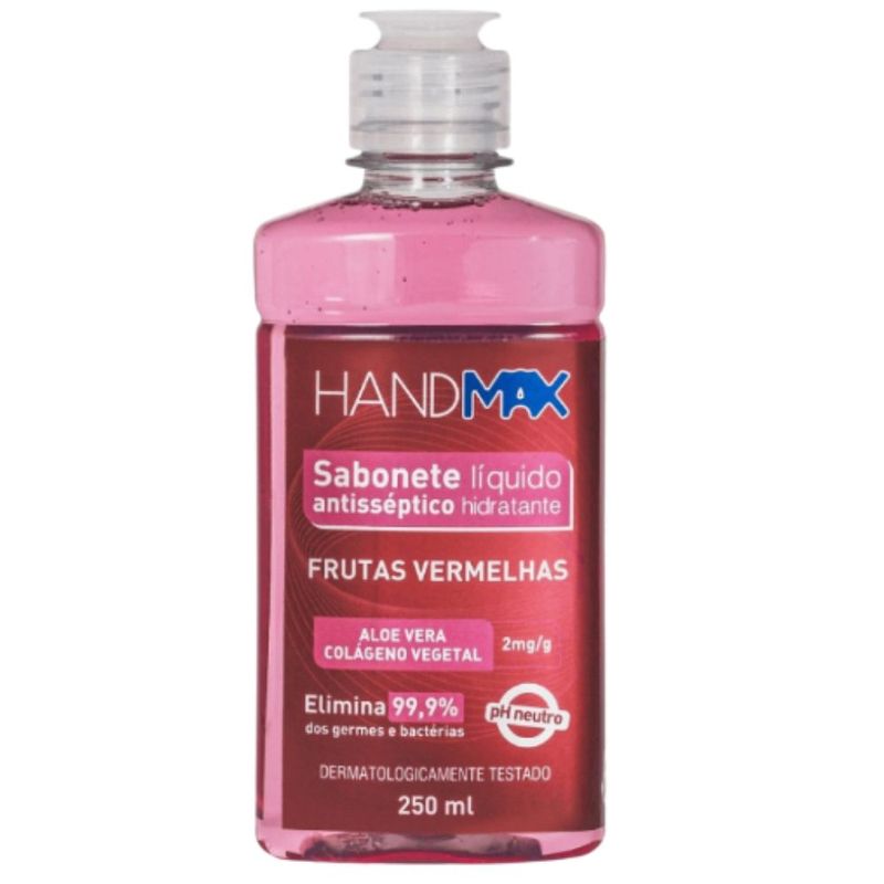 Sabonete-Liquido-Hidratante-Antisseptico-Frutas-Vermelhas-Hand-Max-250ml-Festval-7896681866218