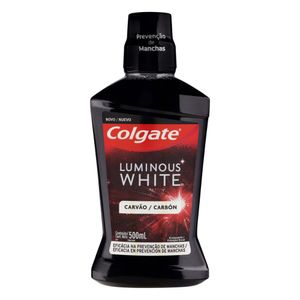 Enxaguante Bucal Carvão Zero Álcool Colgate Luminous White Frasco 500ml