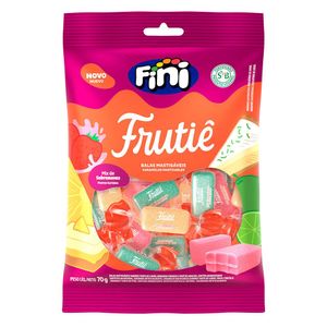 Bala de Gelatina Fini Frutiê Mix de Sobremesas Pacote 70g