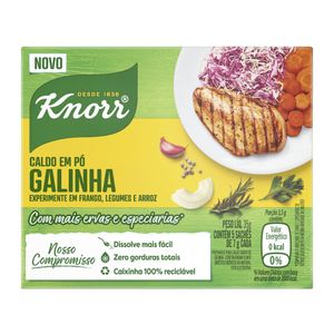 Caldo Pó Galinha Knorr 5 Unidades Caixa 35g