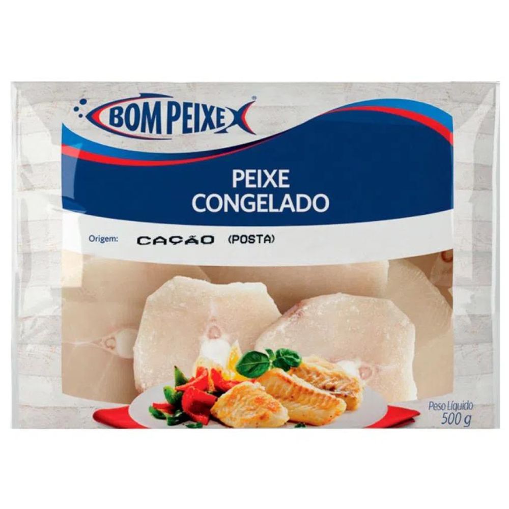 Posta de Cação Congelado Bom Peixe 500g