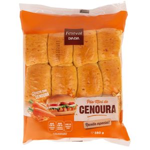 Mini Pão de Cenoura Festval 280g