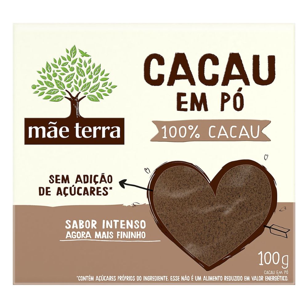 Cacau em Pó Mãe Terra Caixa 100g