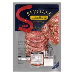 Salame Italiano Fatiado com Borda Temperada Pimenta-Preta Sadia Speciale 100g