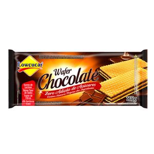 Wafer Lowçucar Zero Adição de Açúcares Sabor Chocolate 115g