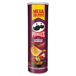 Salgadinho de Batata American Barbecue Pringles Mega Tubo 158g