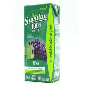 Suco de Uva sem Açúcar Suvalan 200ml