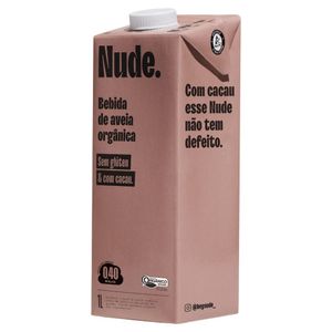 Bebida à Base de Aveia Orgânica Cacau Nude. Caixa 1L