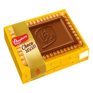 Biscoito Chocolate ao Leite Bauducco Choco Biscuit Caixa 9 Unidades 162g