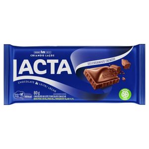 Chocolate Tablete Lacta ao Leite 80g