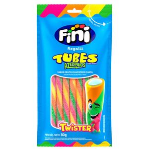 Bala Fini Tubes Twister Azedinho 80g
