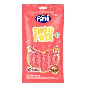 Bala Fini Smofree Tubes Morango Cítrico 80g
