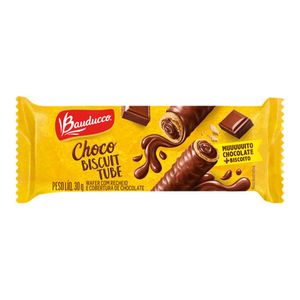 Wafer Bauducco Choco Biscuit Tube Pacote 30g