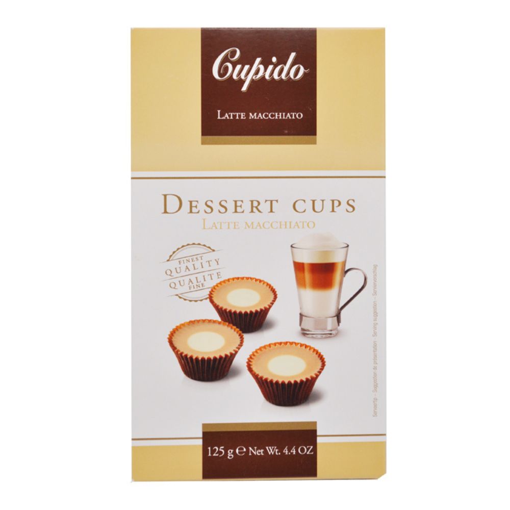 Copos de Chocolate Cupido sabor Café com Leite Macchiato 125g
