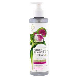 Shampoo Dove Poder das Plantas Nutrição + Gerânio Frasco 300ml