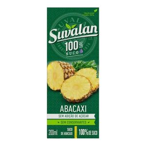 Suco de Abacaxi Suvalan sem Açúcar 200ml