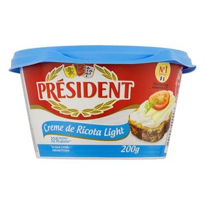 Creme de Queijo Ricota Light Président Pote 200g