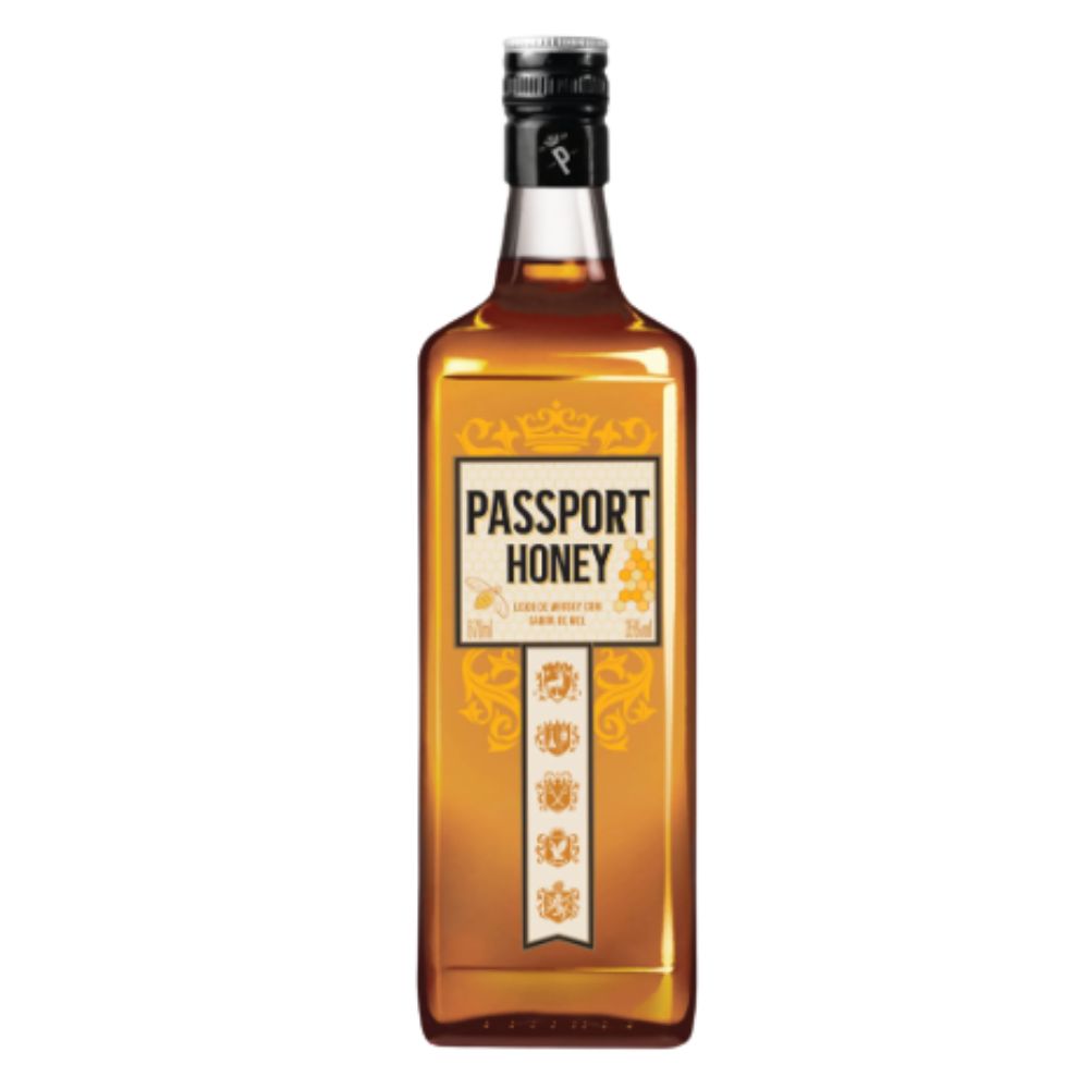 Licor de Whisky Passport Honey sabor Mel 670ml