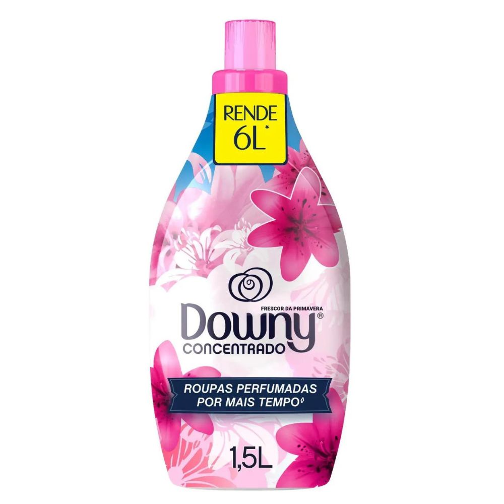 Amaciante de Roupa Concentrado Frescor da Primavera Downy Frasco 1,5l