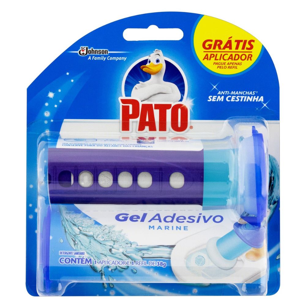 Detergente Sanitário Gel Adesivo Marine Pato 38g Grátis Aplicador