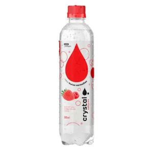 Água Saborizada com Gás Frutas Vermelhas Crystal Sabores Garrafa 510ml