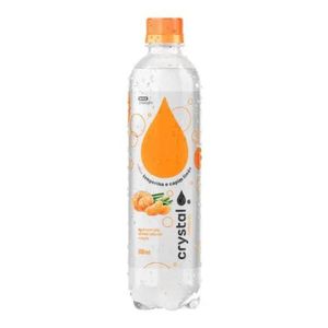 Água Saborizada com Gás Tangerina e Capim-Limão Crystal Sabores Garrafa 510ml