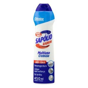 Saponáceo Cremoso Multiuso Clássico Sapólio Radium Squeeze 450ml