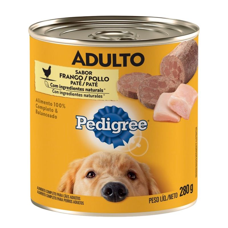 Pate-para-Caes-Adultos-Frango-Pedigree-Lata-280g-