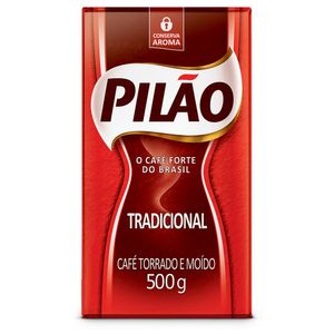 Café Pilão Torrado e Moído Tradicional Vácuo 500g