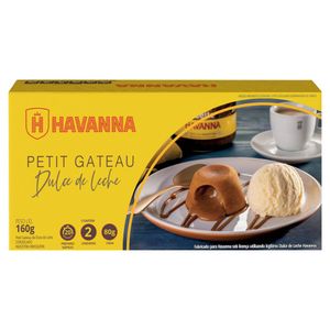 Petit Gâteau Congelado Doce de Leite Havanna Caixa 160g 2 Unidades