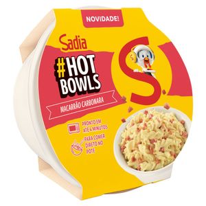 Macarrão Carbonara Sadia Hot Bowls Pote 300g